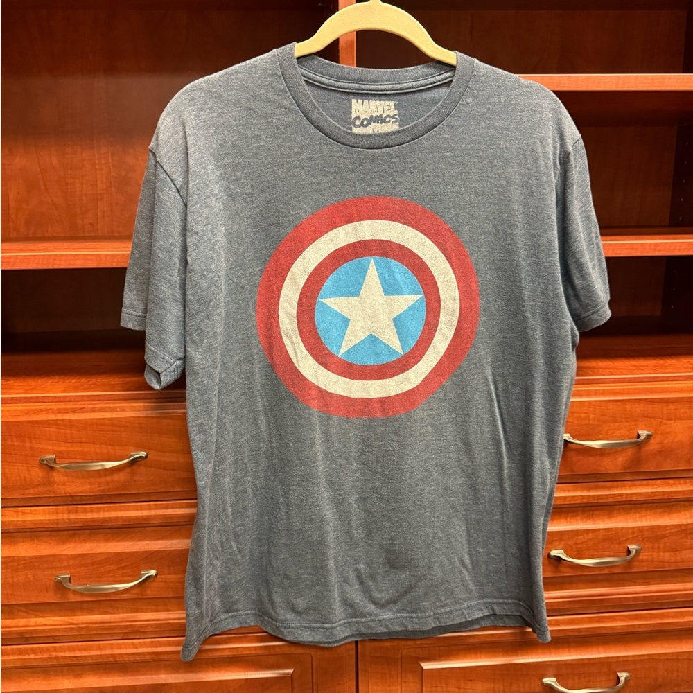Like New Marvel Comics Blue Tshirt